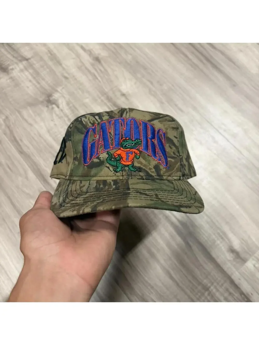 Vintage Florida Gators Camo Snapback Hat Outdoor Cap SEC